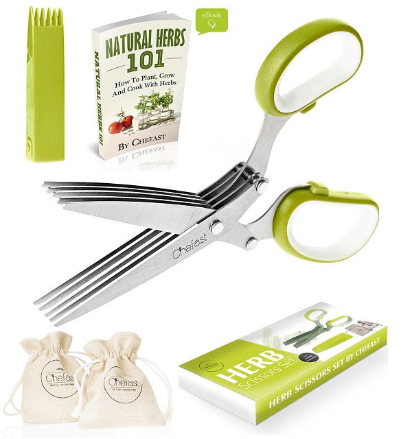 chefast herb scissors set
